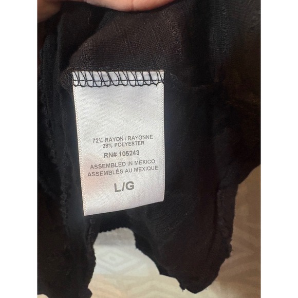 Bobeau Black Cold Shoulder Ruffle Tiered Sleeveless Dress L Large - Picture 4 of 6